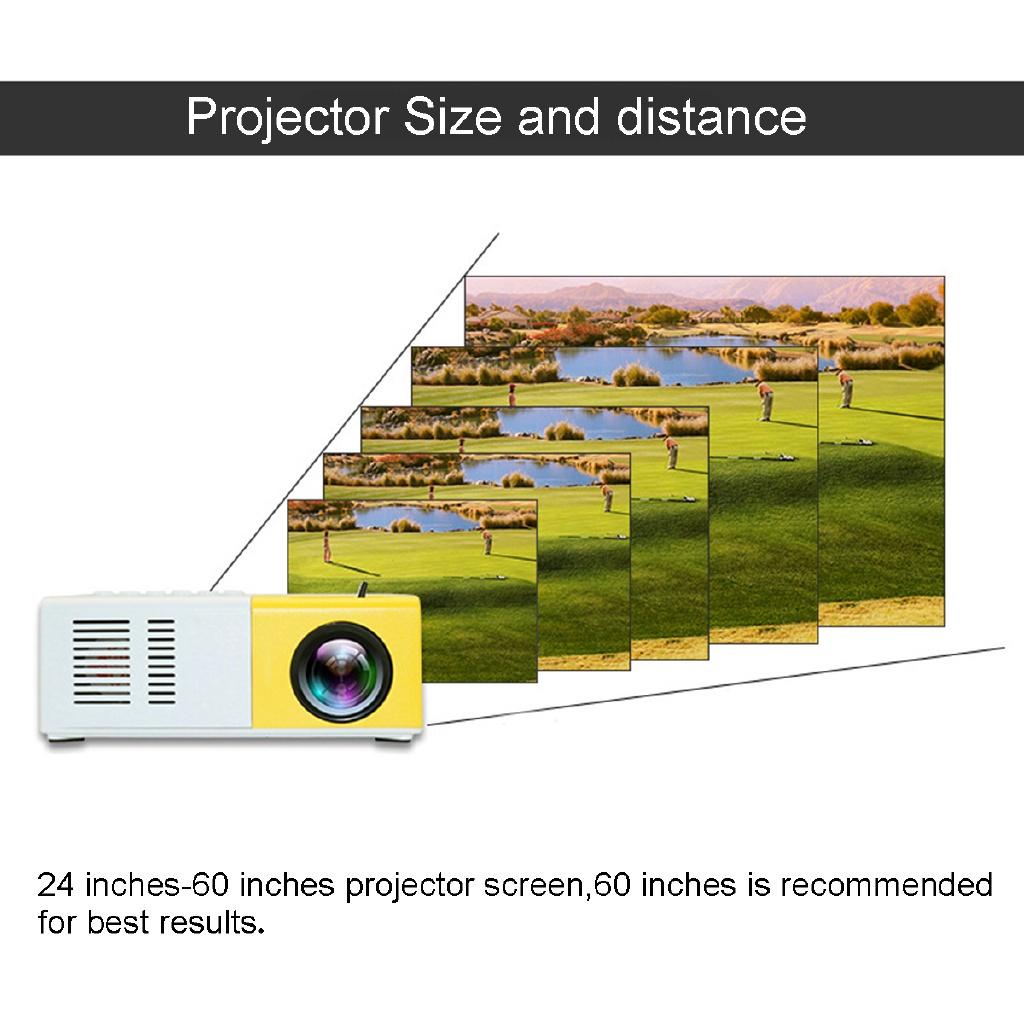 HD 1080P Portable Mini Home Theater Projector Full Airplays HDMI LED Lights Home Video Equipments School Media Player