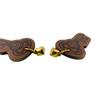 HERMES leather H Curiosité Pierce Brown leather Used