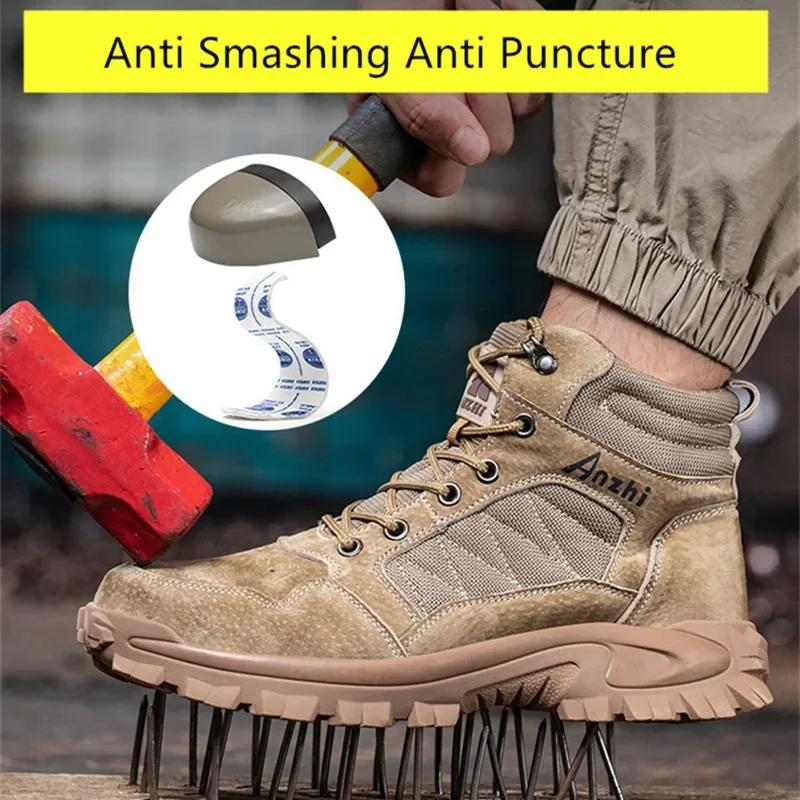 High Safety Shoes Men Winter Work Boots Welder Shoes Puncture Proof Non Slip Resistant Work Shoe Steel Toe Safety Boots for Men