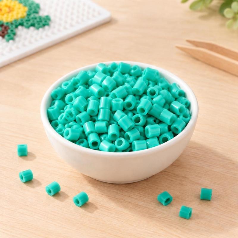 Plastic Melting Craft Pellets 24 Color 2.6mm Fuse Beadsfor Building Picture Art From References or Maker-Devised Arrangements