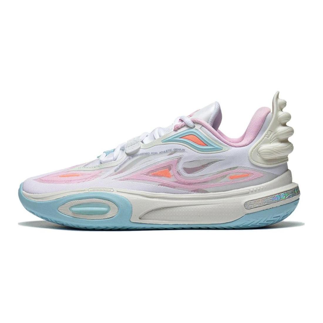 

Дитячі та підліткові баскетбольні кросівки Li Ning All City 11 V2 Чоловічі низькі Біло-синьо-рожеві ABPT067-2 40