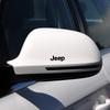 4Pcs Car Door Handle Stickers Tire Rear View Mirror Decals for Jeep Renegade Compass Grand Cherokee Wrangler Jk Gladiator