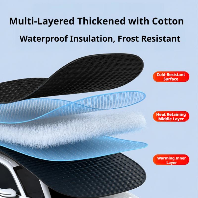 SEAMETAL Car Windshield Snow Cover Front Window Thickened Ice Protector Winter Frost Shield All-Season Car Windshield Cover