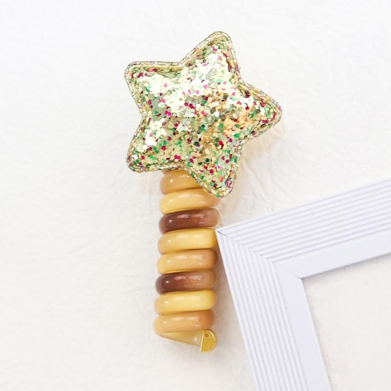 Women Plastic Hair Rope Spirals Hair Rings Teens Hair Ties Hair Shaping Ornament