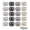 10Pcs 2 Hole Shock Cord Rope Stopper Alloy Spring Buckles Metal Cord Lock For Clothes Replacement Hoodie Shoes Bag Crafts