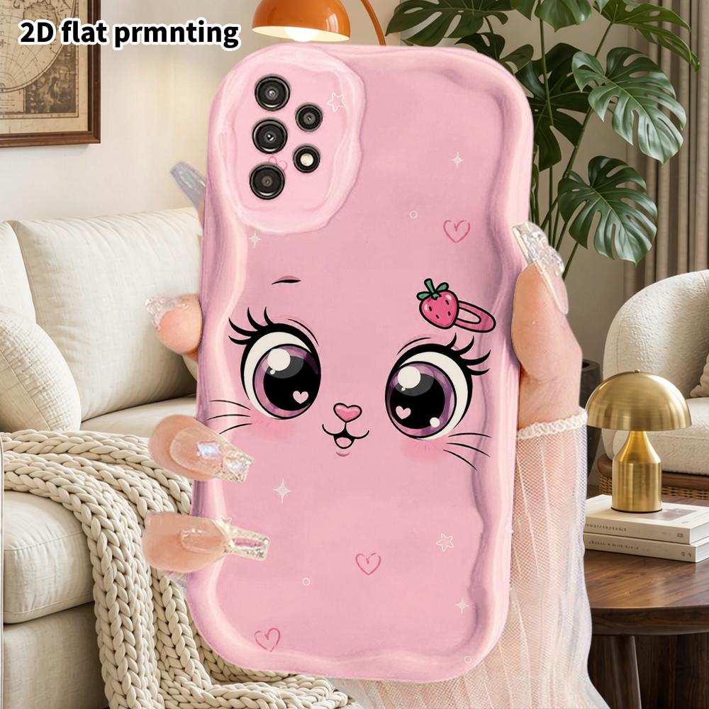 Phone Case: 2D Flat Samsung Galaxy A34 A35 M05 M06 S20 S22 S21 FE Plus 5G Protective Case, Couple Style, Close Up of Face, Christmas and Halloween Gif