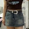 Korean Style Rhinestone Waistband Harajuku Jeans Waistband Adjustable Retro Y2k Belt  Lady