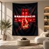 Arazzo Decorativo, Arte Murale Stampata Rammstein, Appeso a Parete Leggero per Sfondo Camera da Letto