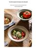 Handmade Retro Japanese Ceramic Ribbed Bowl: Perfect for Pasta, Salad, or Soup