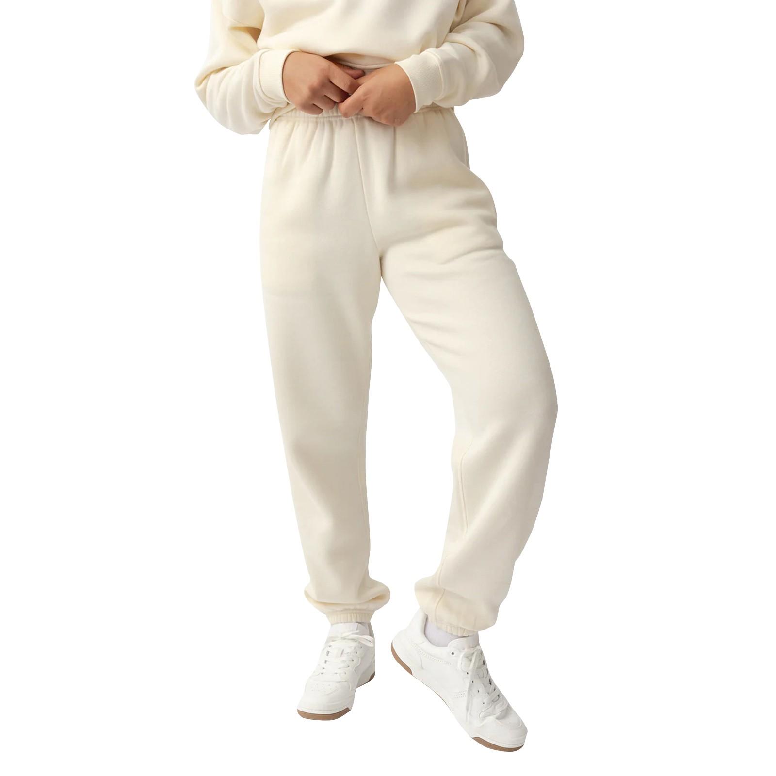 

Женские зимние спортивные штаны, однотонные повседневные брюки, женские флисовые спортивные штаны, широкие прямые брюки S