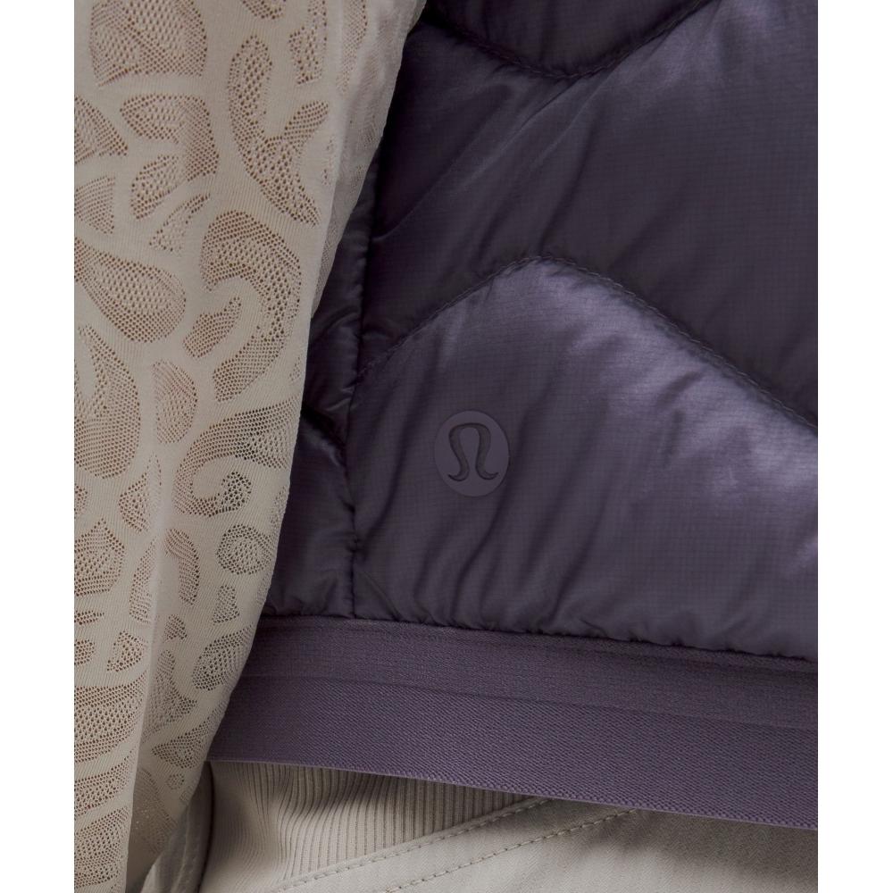 Lululemon Women S Featherweight 900 Down Fill Quilted veSt Grape miSt