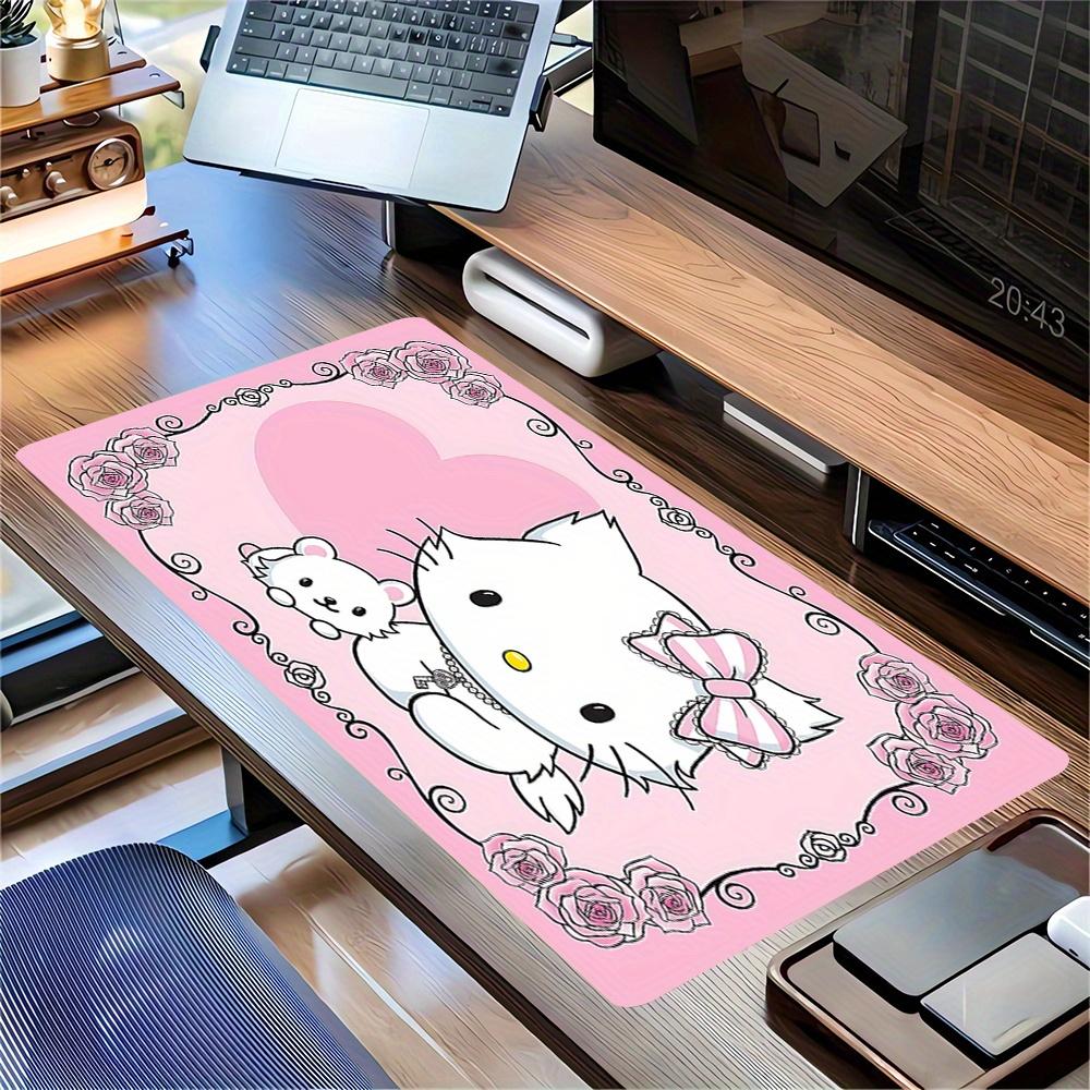 Hello Kitty, Cute Themed XXL Mouse Pad - Non-slip Rubber Desk Mat for Gaming and Office Use, Multi-Function Keyboard  0826070a