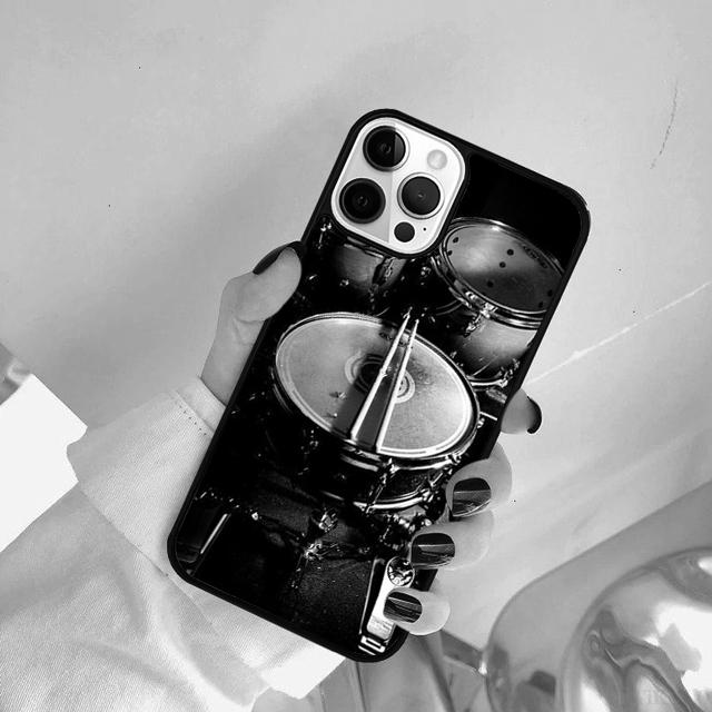 Musical Instrument Drum Phone Case Cover For For iPhone 17 Air 11 12 13 15 16 14  Pro MAX Plus