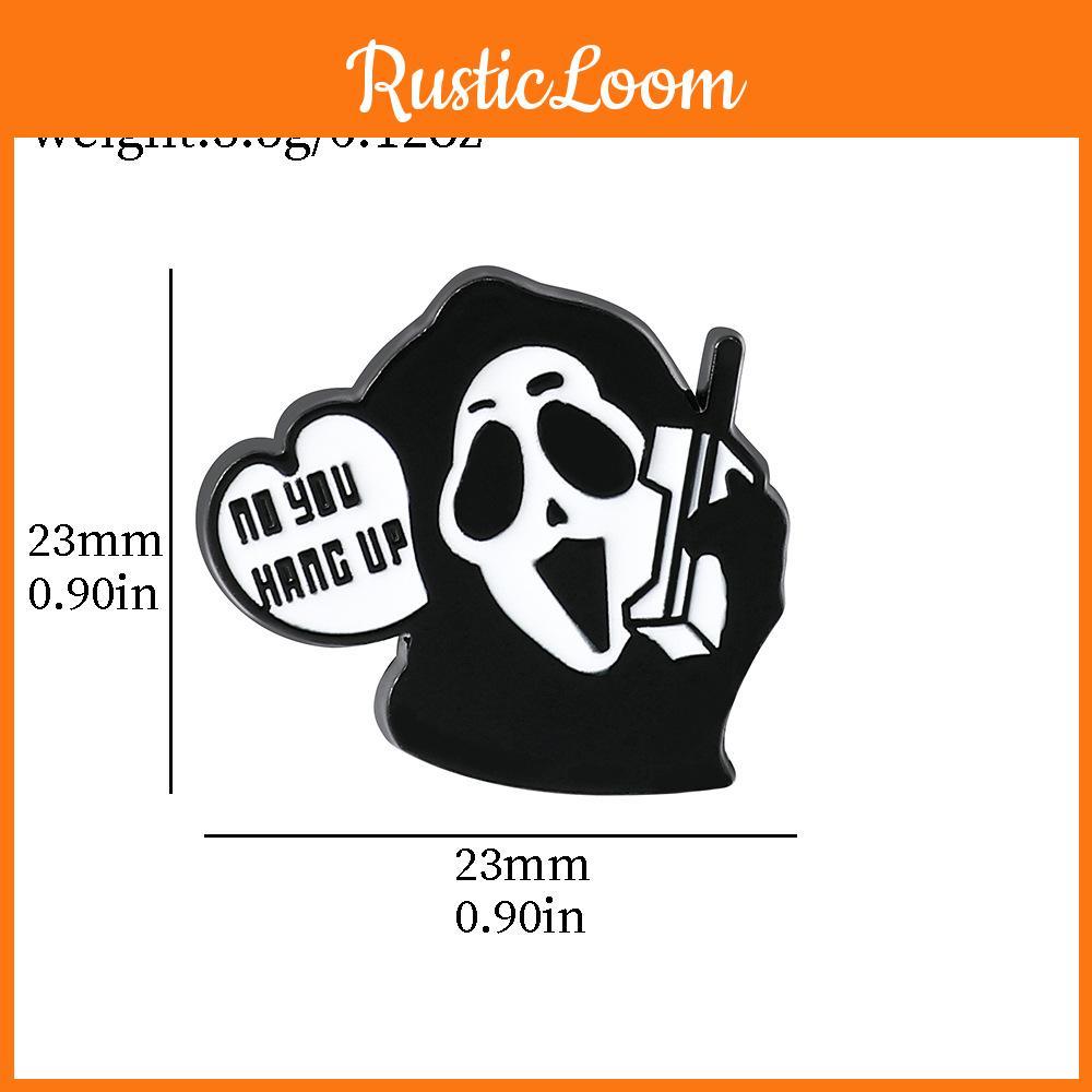 Versatile Skull Halloween Horror Movie Metal Badge For Occasions All