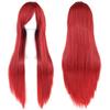 80cm Long Synthetic Hair Heat Resistance Anime Straight Hairpiece Halloween Cosplay Wigs  for Women