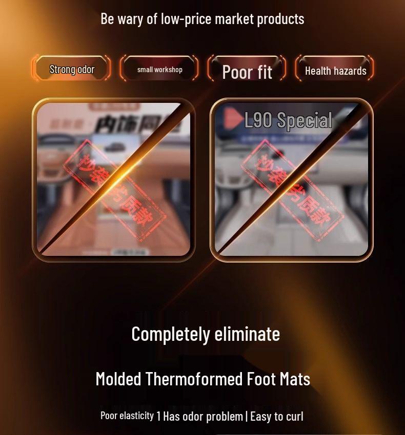 Compatible with L90: TPE Car Floor Mats & Accessories for 25 Models