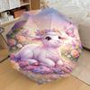 1PC Lamb Flowers Umbrella-8-Rib Reinforced Portable Folding Travel Suitable for All Seasons Outdoor Daily Use  -J0367