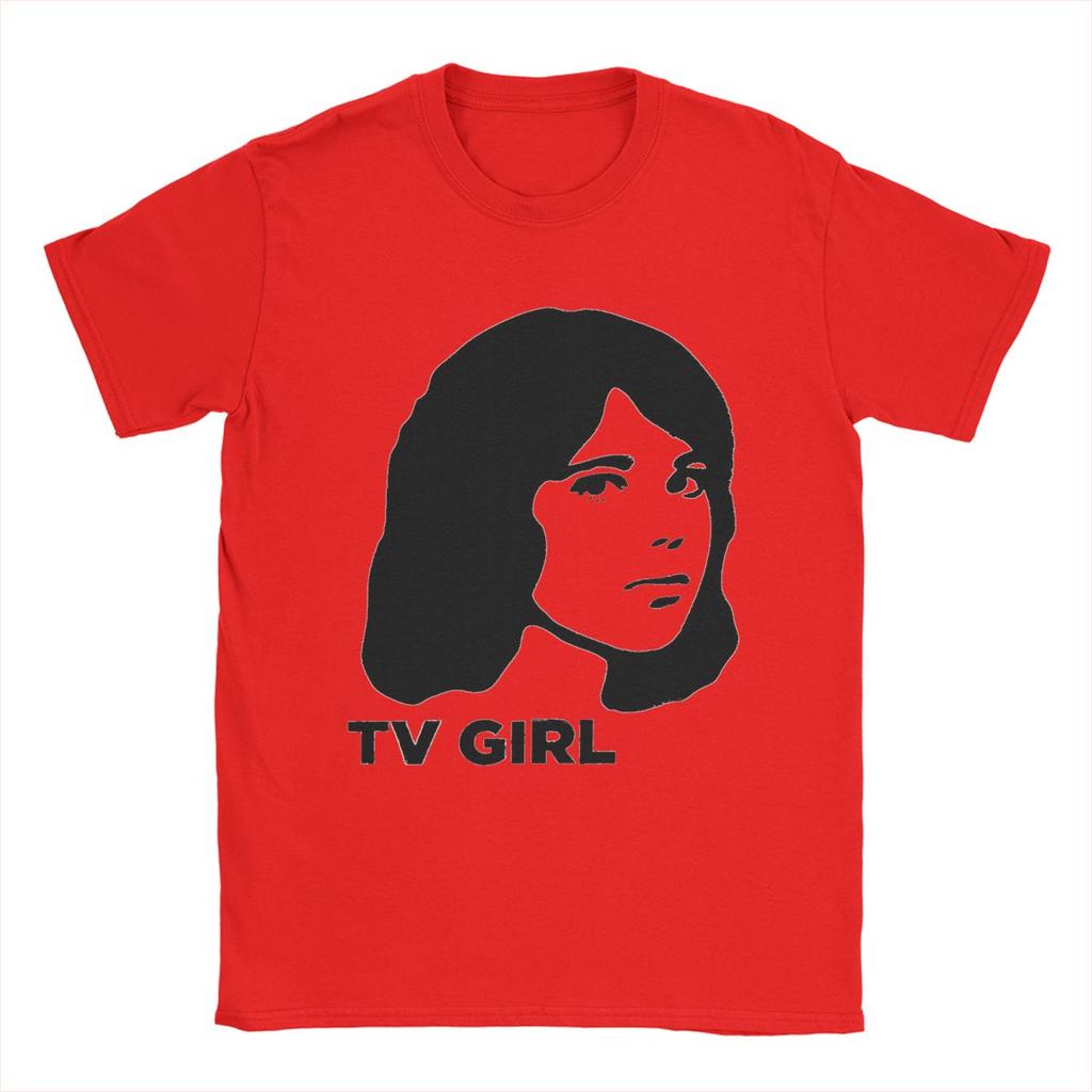 Men's T-Shirt Tv Girl Band Creative 100% Cotton Tees Short Sleeve T Shirts O Neck Clothes Plus Size