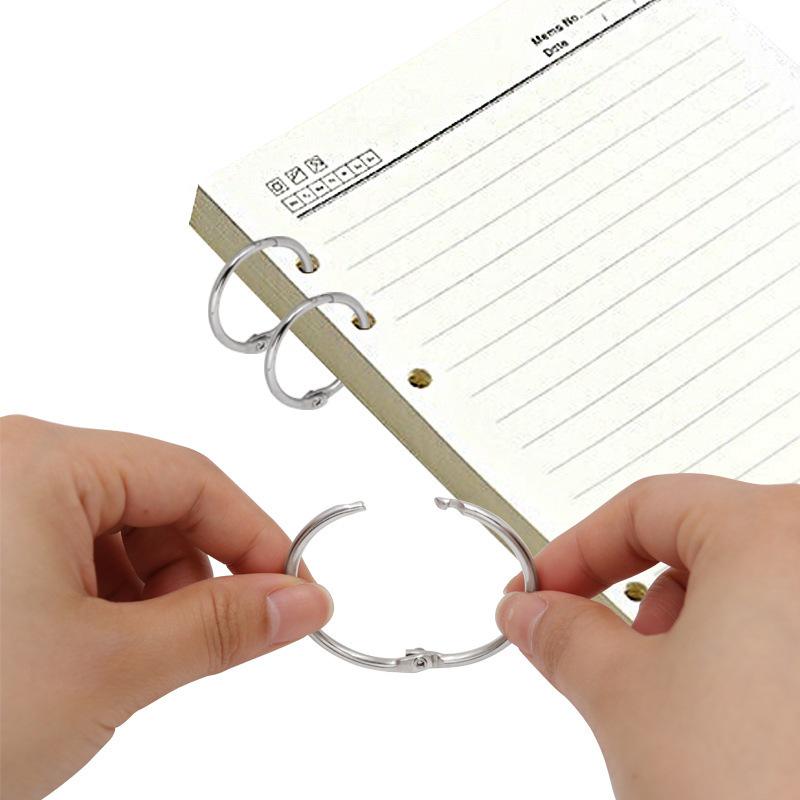 Metal Loose-Leaf Rings: Easy Open/Close for Notebooks, DIY Photo Albums, Card Binding