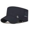 Men's Summer Sunshade Hat  Outdoor Breathable Mesh Hat Sunscreen Thin Adjustable Flat Top Hat