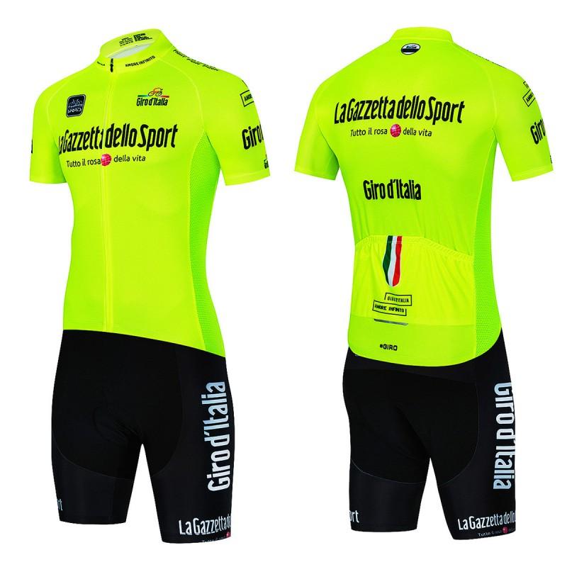 Mens Cycling Jersey Bib Shorts Set Breathable Quick-Dry Performance Wear Road Bike Riding