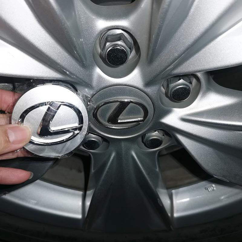 4Pcs Car Hub Cap Wheel Center Cover Decoration Accessories For Lexus F-SPORT ES RX NX LS UX LM LX GX LC RZ IS CT GS RC HS SC TX