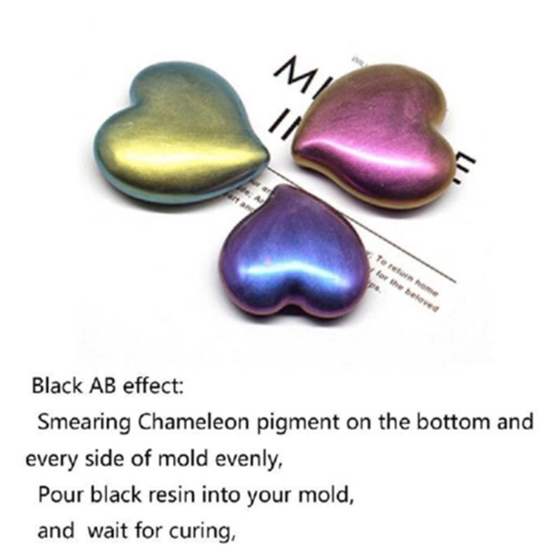 Chameleon-Powder Color Shift Slídový prášek pro epoxidovou pryskyřici Perleťový pigmentový prášek pro malování Výroba mýdla Sliz 12 barev