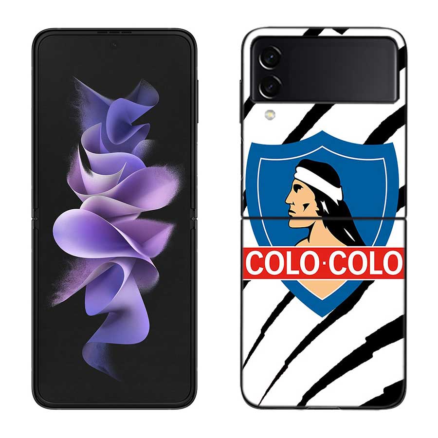 Club Social Y Deportivo Colo Phone Case For Samsung Z Flip 7 6 5G Galaxy Z Flip 5 4 3 Black Hard Cell Cover Luxury PC Shell Coq