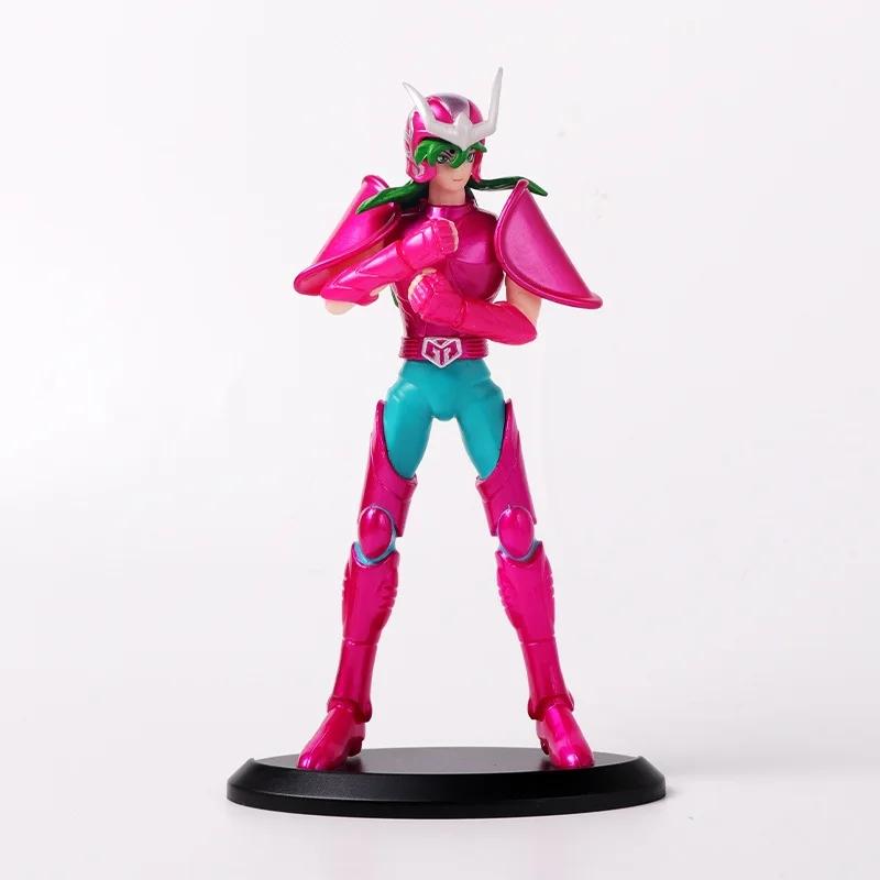 19CM Japanese Anime Saint Seiya Figure Phoenix Ikki Hyoga Seiya Shiryu Standing Figure Toy PVC Box Figure Collection Decoration