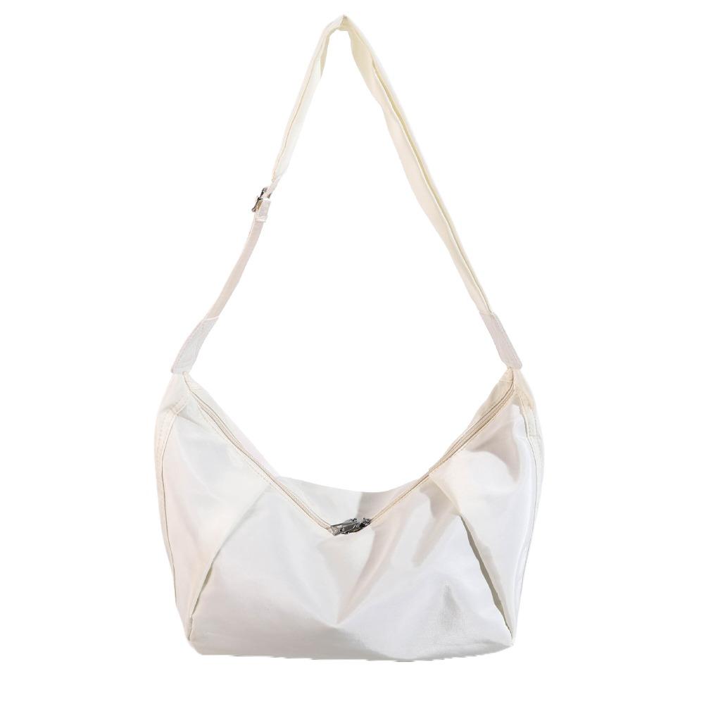 

Large Capacity Crossbody Bag Solid Color Tote Bag Fashion Messenger Bag Work Commute белый