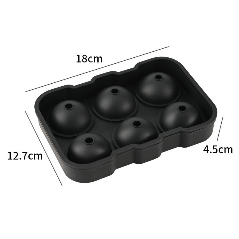 Silicone Ice Cube Tray & Mold: Food-Grade, Spherical & Square Decompression Design for Household Use