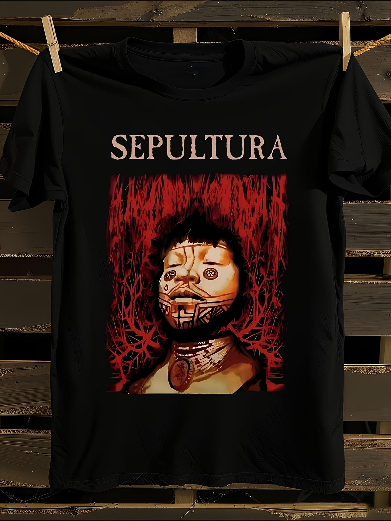 Sepultura Band Graphic T-shirt L