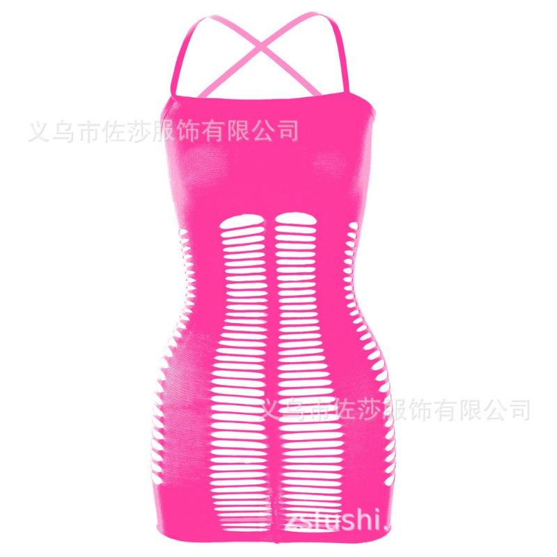 Sexy Underwear, Shoulder Straps, Princess Hip-wrapped Mesh Skirt, Hollowed-out Sexy Mesh