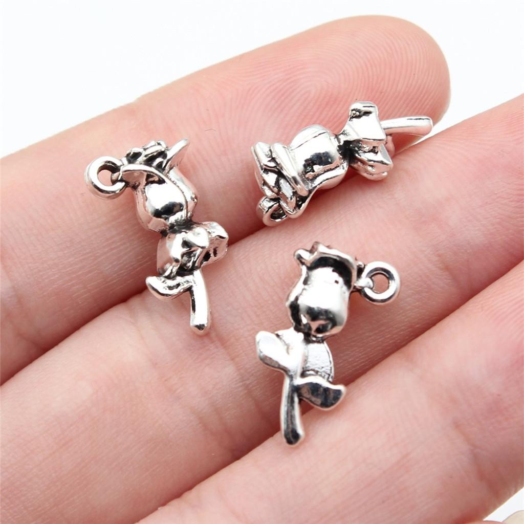 Charms Small Flower Pendants Wedding Jewelry Findings QC116