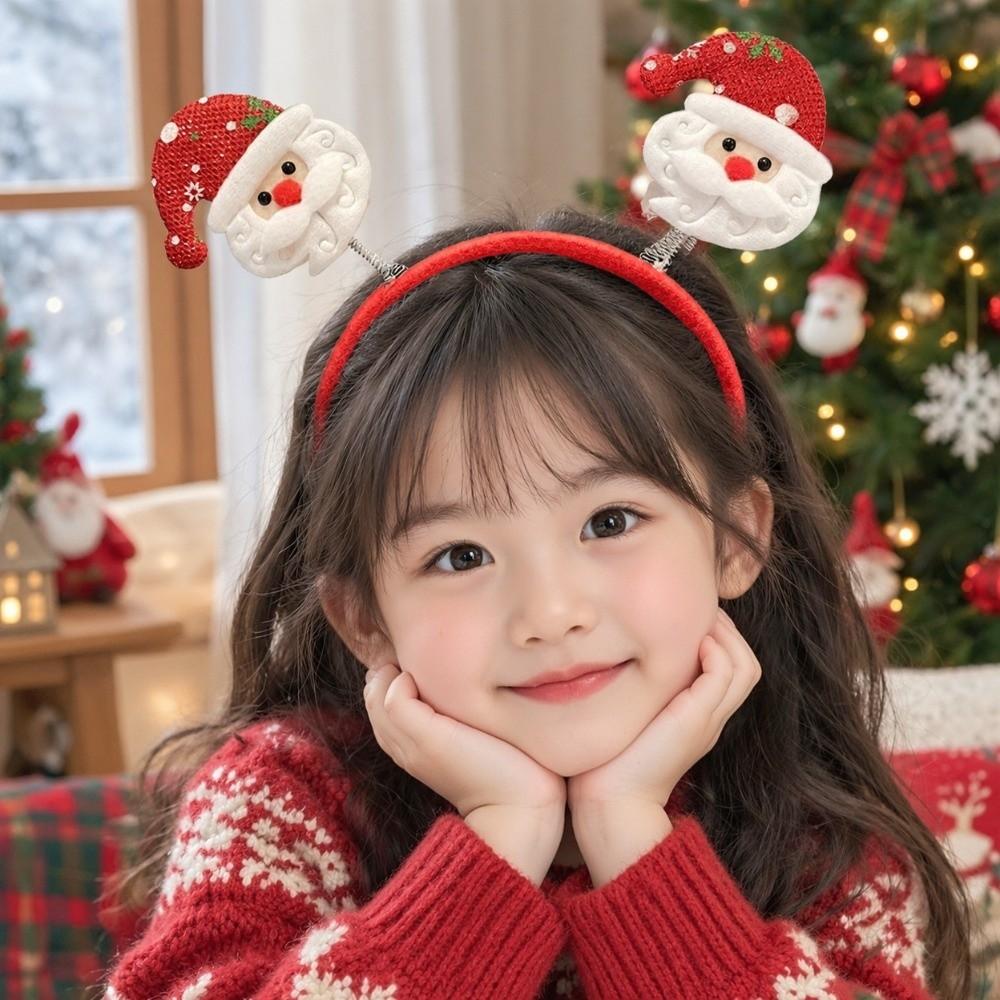 Novelty Santa Claus Hair Accessories Lightweight Reindeer Antler Hair Hoop Party