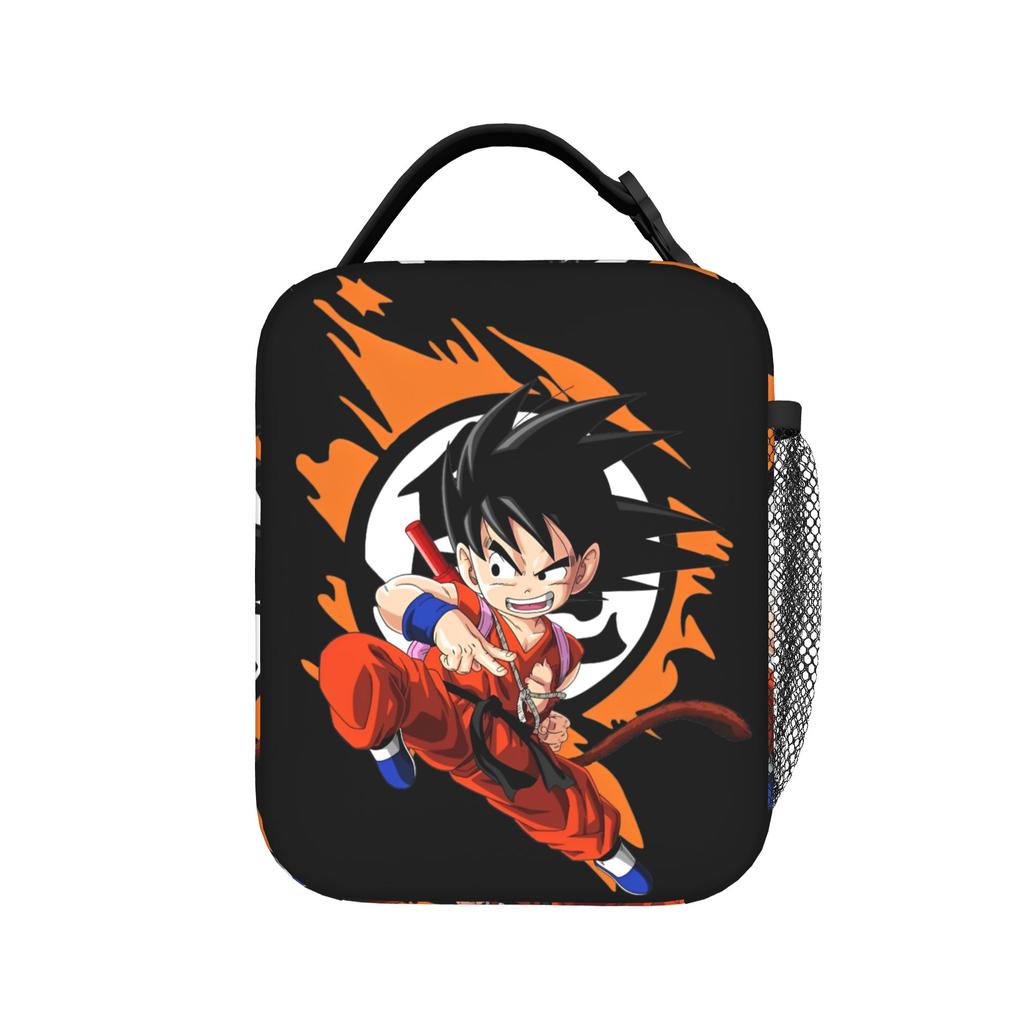 DBZ Goku Kaioken Insulated Lunch Bag Thermal Bag Reusable,Meal Container Leakproof Lunch Box Tote Men Women School Picnic