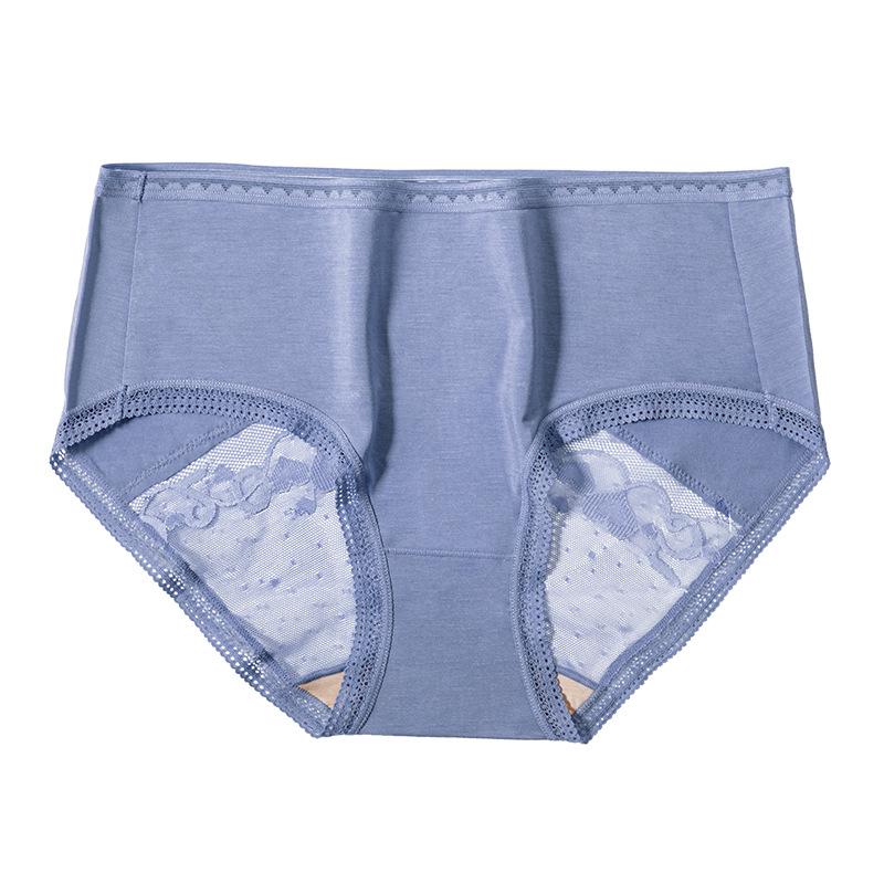 Ropa interior antibacteriana para mujer, sexy, de encaje, de cintura media, transpirable, triangular.