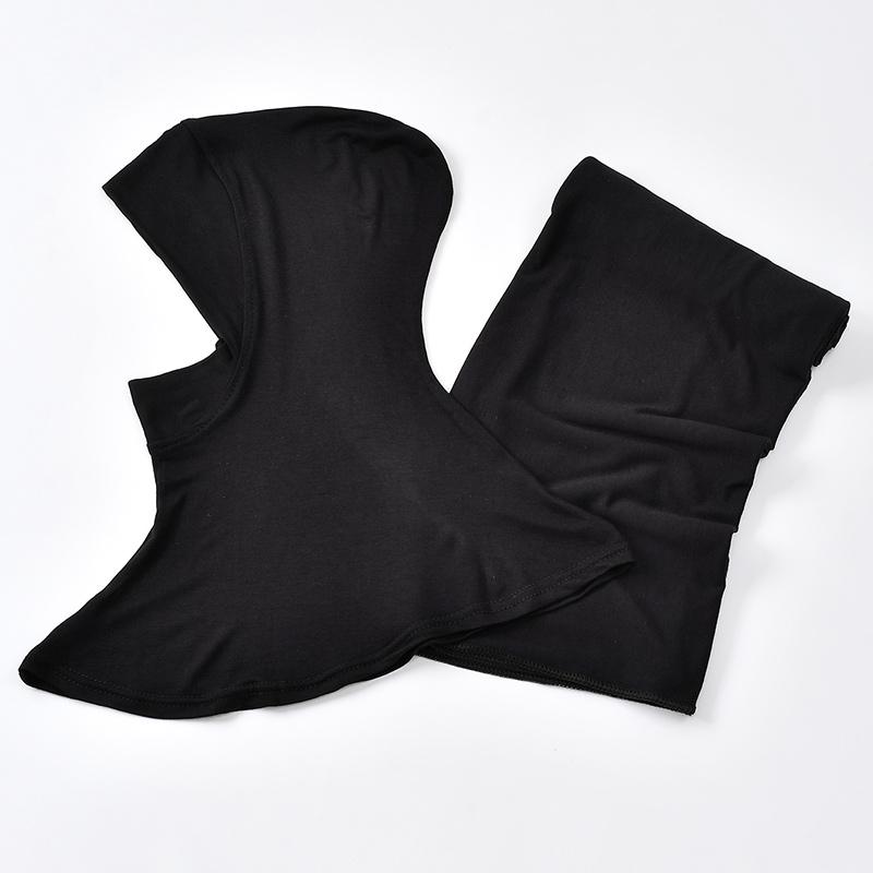 2Pcs Solid Modal Hijab With Full Cover Cap Undercap For Muslim Woman Hijabs Ramadan Headscarf Islam Turban Femme Bandana Set