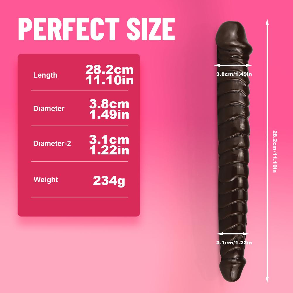 Podwójna Głowa Dildo Realistyczny Dłuższy Penis Analny Stymulator Pochwy Zabawki Seksualne