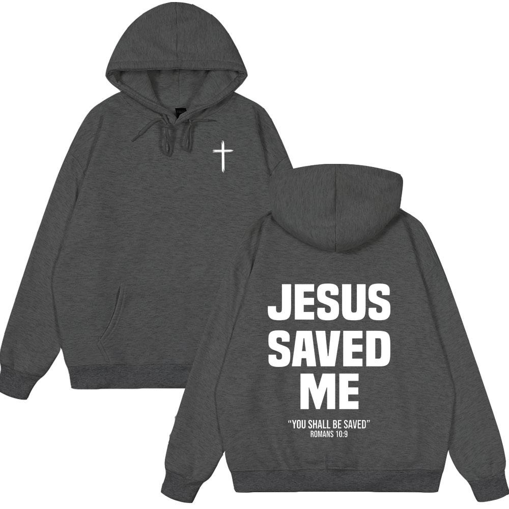 Christlicher Jesus hat mich gerettet Bibelvers Hoodies Männer Frauen Kleidung Mode Harajuku Stil Sweatshirts Fleece Lässig Sommerkleidung
