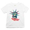 Statue of Liberty Youth Kids Boys T-Shirt 4th of July Independence Day Patriotic Kids