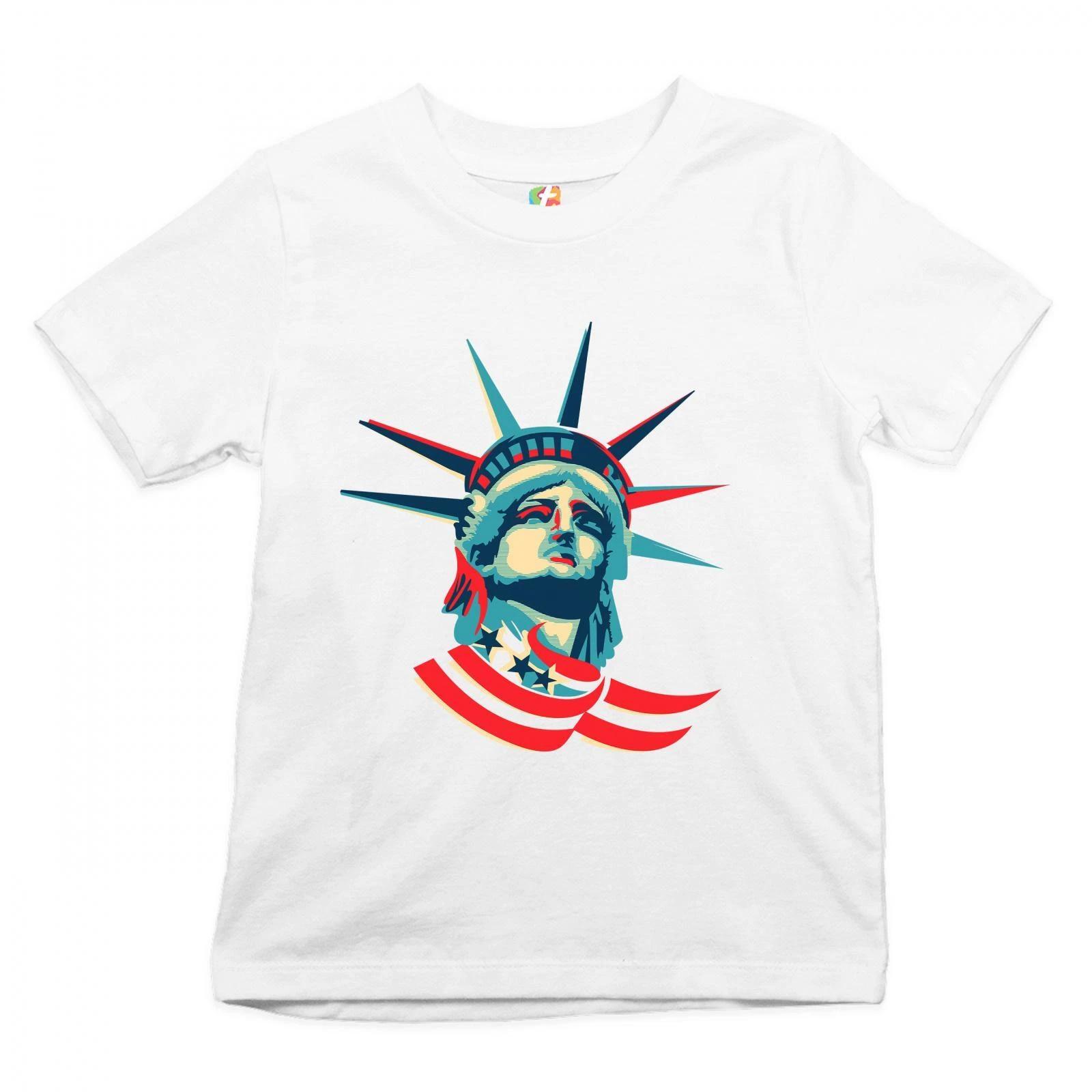Statue of Liberty Youth kids boys T-Shirt 4th of July Independence Day Patriotic Kids 100