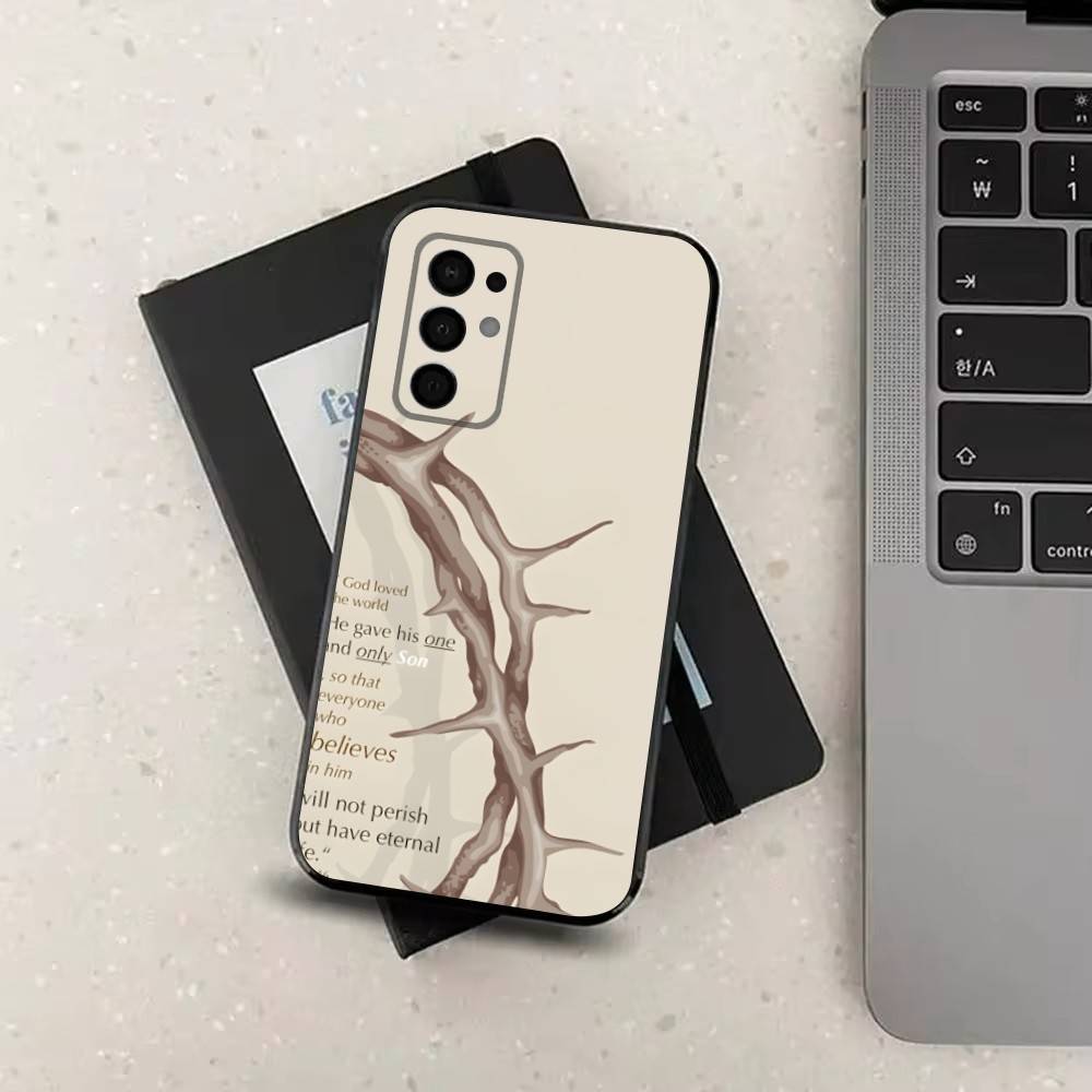 

Verses Belief Jesus Bible Case For Samsung Galaxy A73,52,71,53,32,72,41,J7,22,Note,31,8,9,Soft Black Silicone Cover SamsungA30