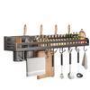 No-Drill Wall-Mounted Kitchen Organizer Rack
