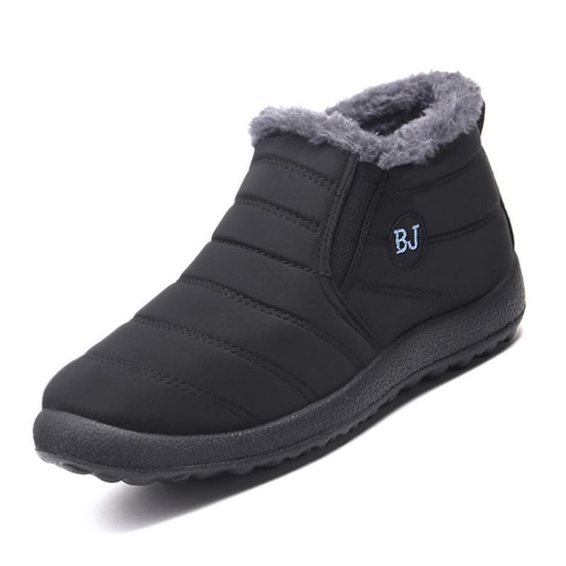 Cotton Boots Winter New Cotton Shoes Snow Boots Female Couple Casual Velvet Warm Large Size Women's Shoes