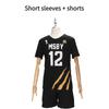 Character Haikyuu Anime Number Black Ball Suit Short Sleeve Shorts Cosplay