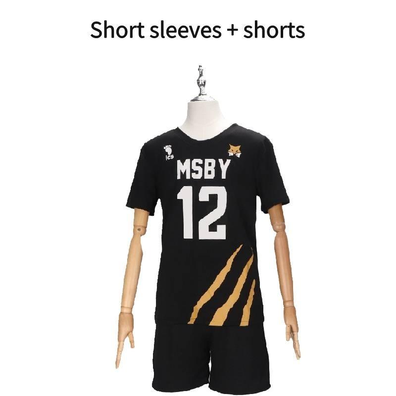 Character Haikyuu Anime Number Black Ball Suit Short Sleeve Shorts Cosplay