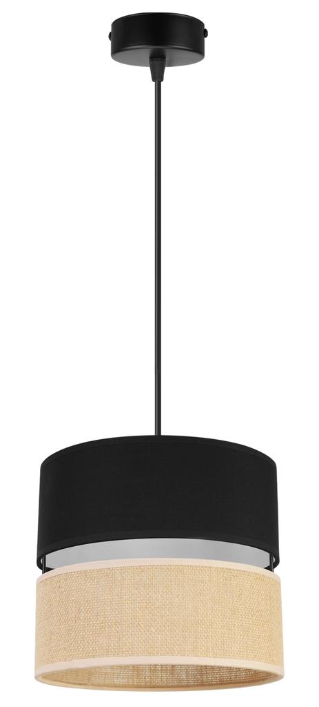 Hanging Lamp, Ceiling Chandelier, Lampshade 20Cm, Black