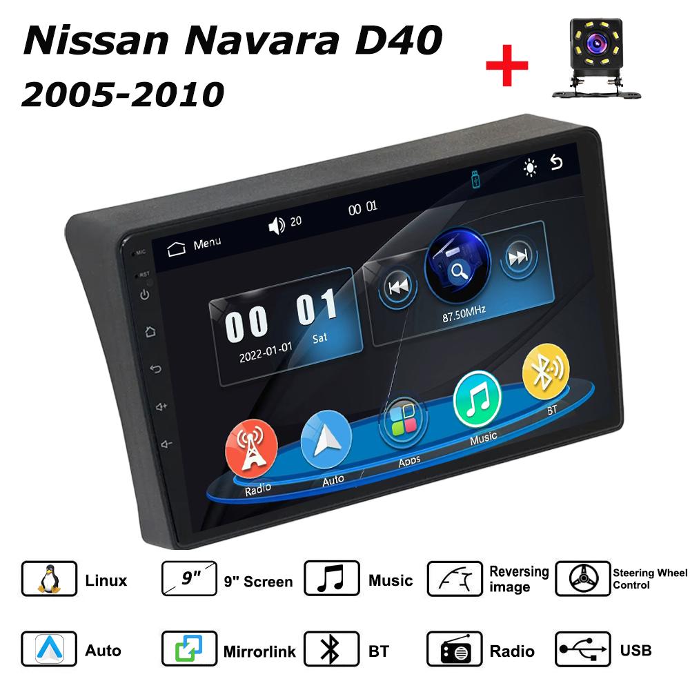 

Car Radio Multimedia MP5 Player Head Unit Stereo BT For Nissan Navara D40 2005-2010 чёрный
