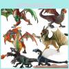 Jurassic Dinosaur Model Pvc Figurine With Wild Dual Head Design For Collectors And Display